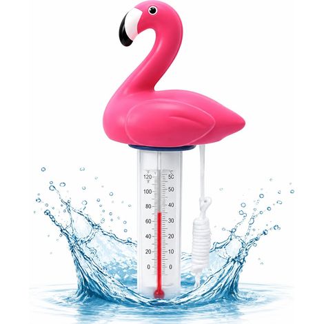 Floating Thermometer Swimming Pool Water Theometer for Accurate Measurement (Flamingo) (1/5)