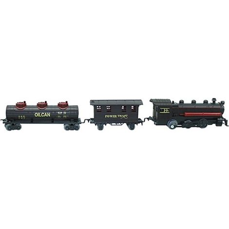 Fééric Lights And Christmas – Train de Noël 17 pièces musical – Longueur 55 cm – Poids 0.36 kg – Fonctionne à piles – Ambiance festive autour du sapin