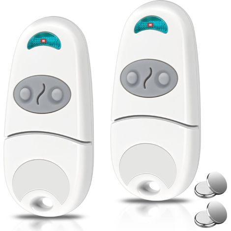Fernbedienung für Tore, 2er-Packung 433,92 MHz Torfernbedienung, C@ME 2-Kanal-Fernbedienung kompatibel mit EE EV, NA, 432M (inkl. 2 Ersatzbatterien) (1/5)