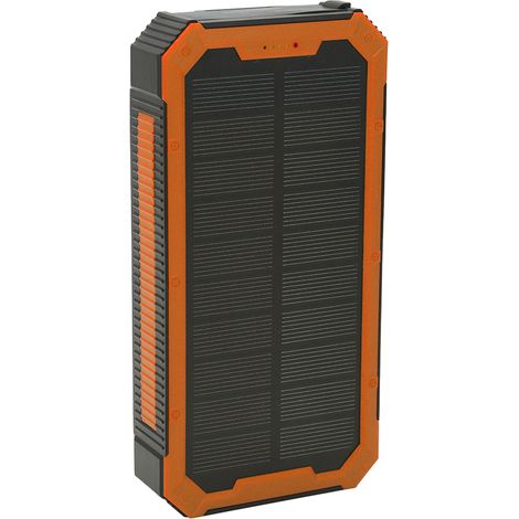 Chargeur solaire portable 36800 mAh avec 36 LED pour l'escalade (Orange) (1/5)