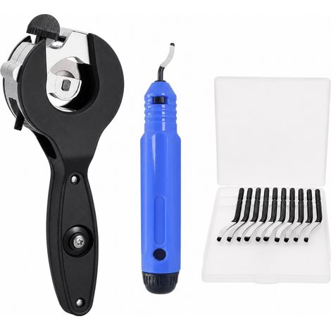 Coupe Tube à Cliquet 10 Pièces pour Tuyaux PVC et Cuivre Noir (1/5)