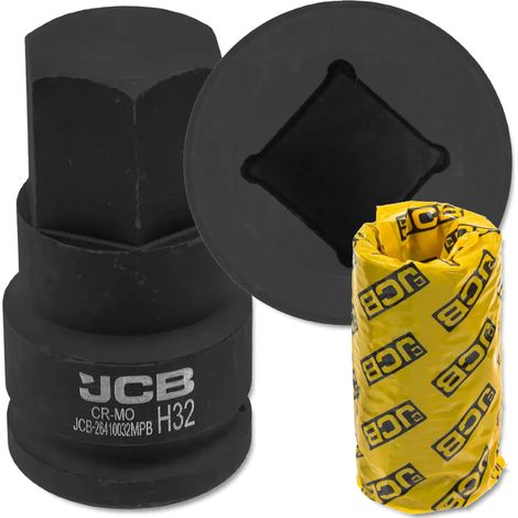 JCB Impact Bit Steckschlüssel 3/4" 32mm 6-Kant Cr-Mo Steckschlüssel (1/5)