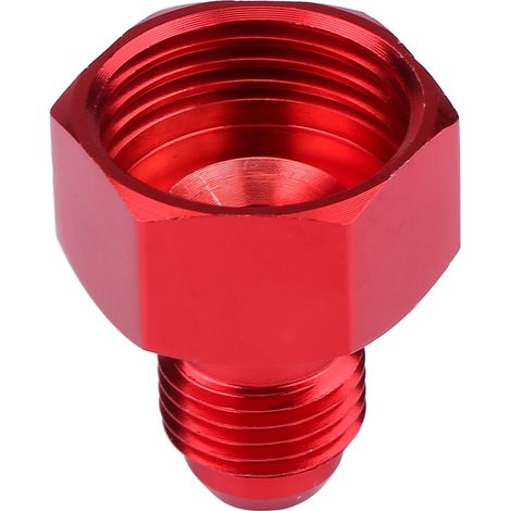 Raccord réducteur évasé AN10 femelle vers AN6 mâle en alliage d'aluminium rouge pour conduite de carburant et huile (1/5)