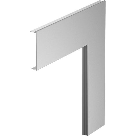 OBO Bettermann Oberteil SIGNA STYLE für Flachwinkel el 14x80x280 Aluminium eloxiert, 6133268