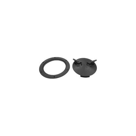Escotilla redonda de 9 pulgadas para embarcaciones con tapa extraíble, placa de inspección para embarcaciones RV, color negro.