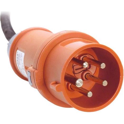 CEE Phasenwendestecker 400V 32A 5-polig 6h rot IP44