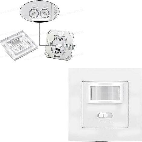 Détecteur de mouvement infrarouge PIR encastré 2024, interrupteur 140 W blanc 110-240 V, LED neuf