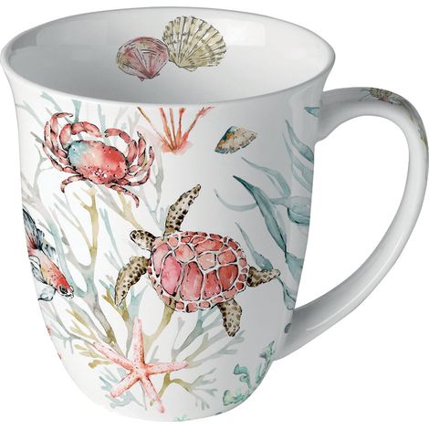 Tasse en Porcelaine Fine Animaux marins (1/2)