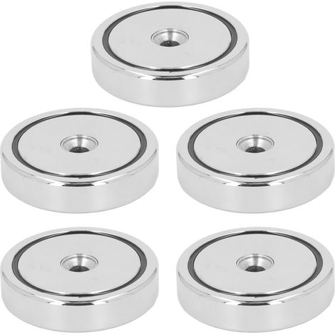 5 Aimants Néodyme Disque Fraisé Lamage 80KG Force Traction 20mm Terre Rare Puissant (1/5)