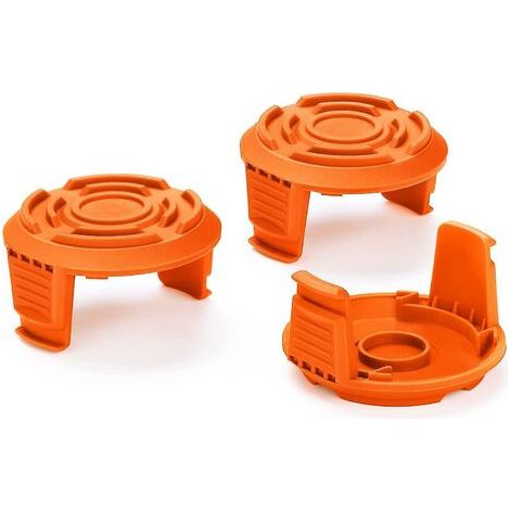 CREA Couvercle de capuchon de bobine pour Worx, couvercles de capuchon de bobine de remplacement pour tondeuse Worx, adaptés au mangeur de mauvaises herbes Worx (paquet de 3) (1/5)
