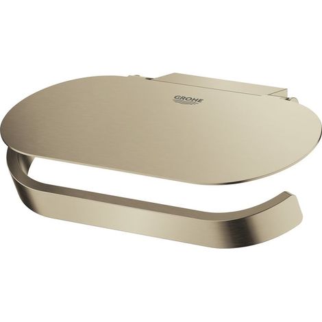 Grohe Selection WC-Papierhalter, Toilettenpapierhalter, mit Deckel, Nickel gebürstet, Wandmontage (1/5)
