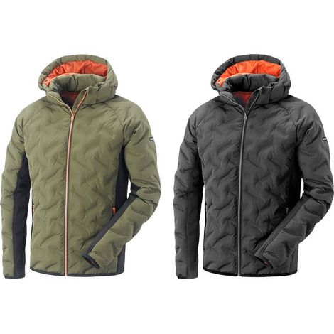 GIACCA IMBOTTITA 'DAKOTA' taglia L - nero/arancio