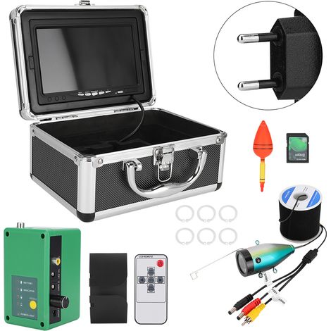 Caméra Wifi 1080P IPS 7 pouces, enregistrement vidéo sous-marin DVR avec câble 15m/49.2ft, prise 100-240V EU (1/5)