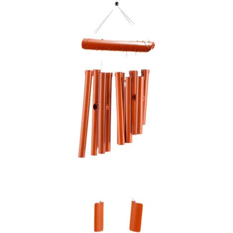 Carillon à vent en bambou avec 10 tubes sonores, décoration extérieure pour jardin et balcon (1/3)