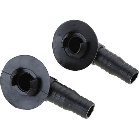 2 pièces Connecteur de tuyau de vidange pour unité externe Raccord coude de sortie de vidange de climatiseur Outil de réparation de climatiseur (1/4)