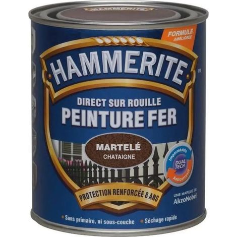 Hammerite Kastanienlack 0,25 L für Metall im Hammerfinish