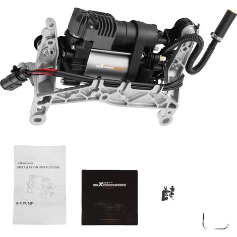 Compresor de suspensión neumática, metal de alta resistencia, 11 x 5 x 4 pulgadas, compatible con los modelos 7P5 y 7P6, presión máxima de 200 psi, fácil instalación con soporte de montaje. (1/5)