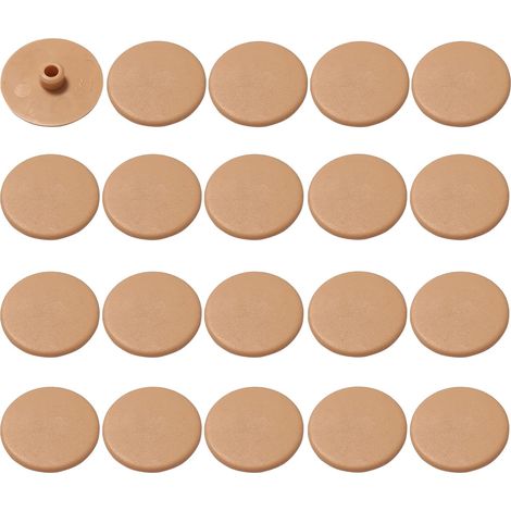 20x cache vis SW4 ou PZ2 marron pin 6 pans creux meuble tête plate (1/4)