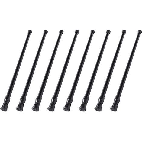 8X Spring Tige TÉlescopique TÉlescopique de FenÊtre de Baignoire de Poteau de Rail de Rideau, 40 - 70Cm (1/4)
