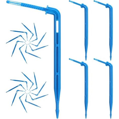 100 soportes de riego por goteo automático para plantas de interior: aspersores de jardín ajustables para el cuidado de la jardinería y una humedad eficiente del suelo, perfectos para (1/5)
