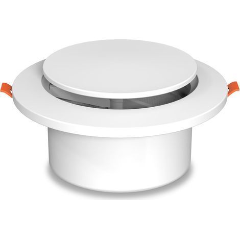 150-mm-ABS-Lüftungsgitter mit Moskitonetz, verstellbare runde Lüftungsöffnung für Lüftungsanlagen, Abluftventilatoren, Kanalventilatoren, Schlafzimmer, Badezimmer, Garage (1/5)