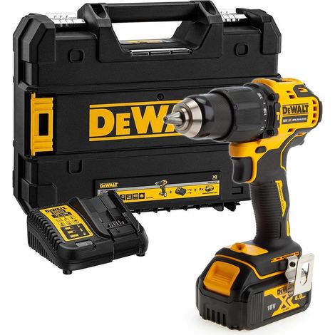 Dewalt DCD709M1T 18v XR Brushless Compact Combi Hammer Drill Tstak - 1 x 4.0ah