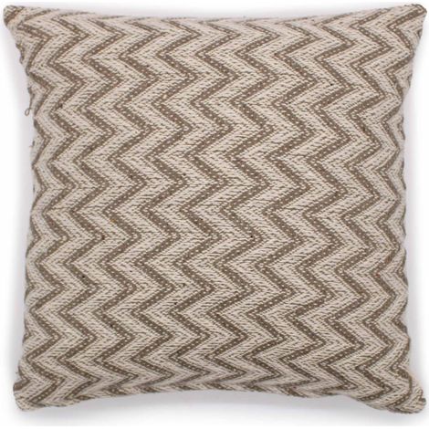 Housse de Coussin Classique - Chevrons Large Gris - 40x40cm- Vendu par 1 (1/3)
