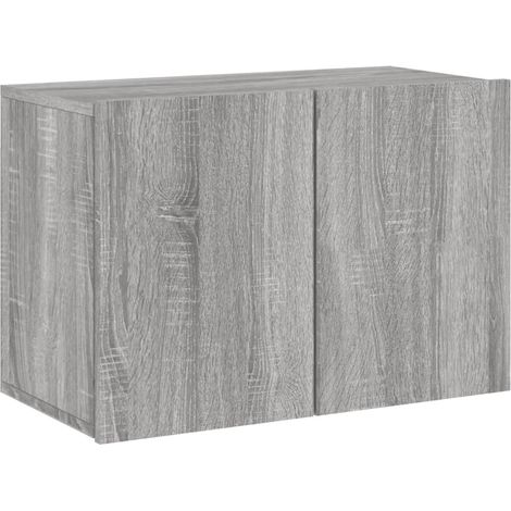 vidaXL TV Cabinet Wall-mounted Grey Sonoma 60x30x41 cm