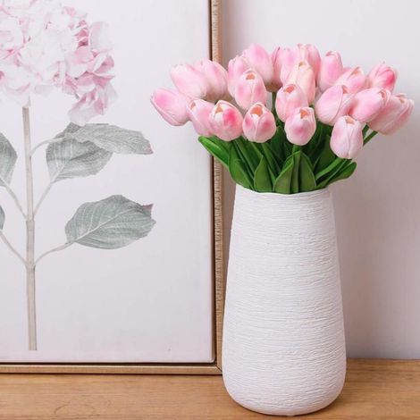 Tulipe Artificielle - 13,38 Pouces - Pour Décoration Intérieure Maison Bureau Café - Lot de 20 (1/4)