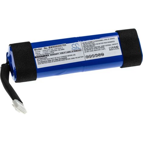 vhbw Replacement Battery compatible with JBL Xtreme 2, XTREME2BLKAM, XTREME2BLUAM Speakers (6800mAh, 7.4V, Li-Ion)