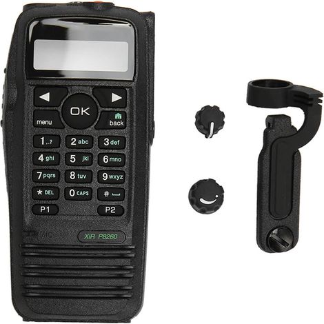 Kit de remplacement de boîtier radio avec haut-parleur pour Motorola XIR P8260, XIR P8268, XPR6550, DGP6150 - Coque étanche pour réparation 2 voies. (1/5)