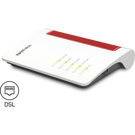 Box FRITZ 7630 EDITION INTERNATIONAL router wireless 2.5 Gigabit Ethernet Dual-band (2.4 GHz/5 GHz) Bianco, Rosso (1/4)