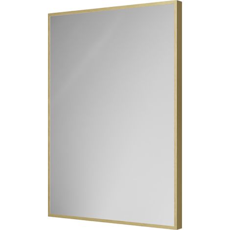 Colore Brandon Brushed Brass Aluminium Framed 500mm x 700mm Mirror (1/5)