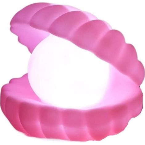 Nachtlicht Kind Muschel Meerjungfrau Rosa (1/4)
