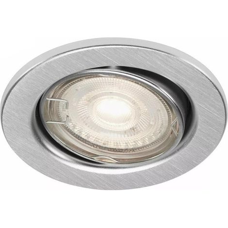 Foco empotrable orientable GU10 8,6 cm en aluminio