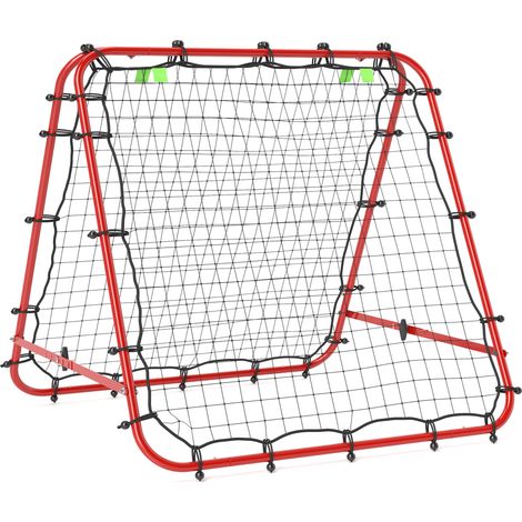 Reboteador de fútbol de acero rojo 100 x 95 x 90 cm (1/5)