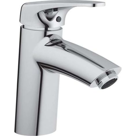 Jika Deep - Grifo de lavabo, con desagüe, Click-Clack, cromo H3111U80041241 (1/2)