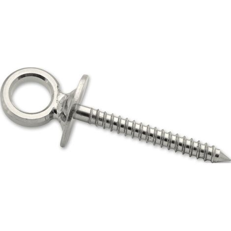 Piton à œil Vis Bois Inox L65mm - Chapuis