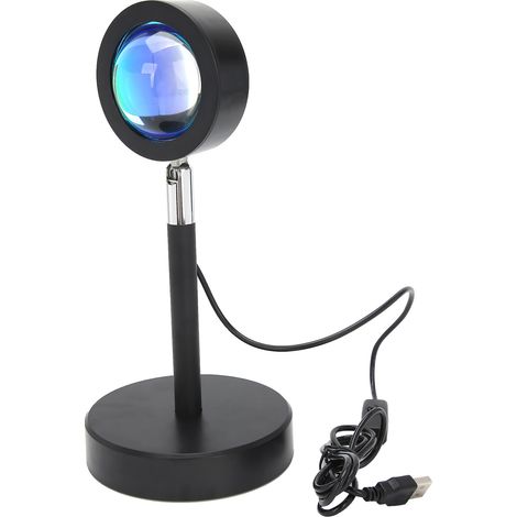 Lampe projecteur coucher de soleil USB, veilleuse de chevet, lampe d'appoint pour prises de vue et diffusions en direct (1/5)