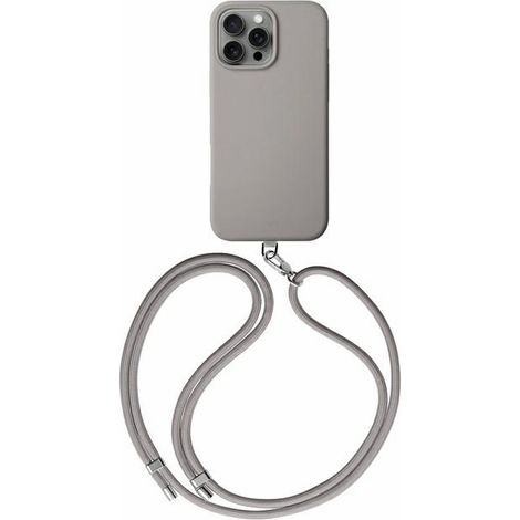 Custodia con ricarica magnetica UNIQ Coehl Creme per iPhone 16 Pro Max da 6,9" grigio/tortora (1/5)