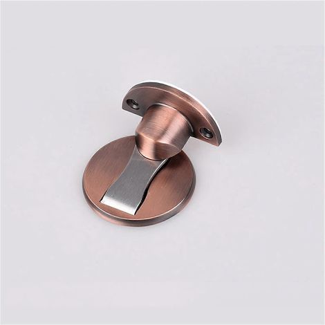 Magnetischer Türstopper aus rotbronzefarbenem Edelstahl, rostbeständig, verhindert Beschädigungen an Wänden (1/5)