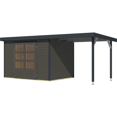 GH Jupiter 4 B terragrau anth 302x217x211cm m.Anbaudach 2,35