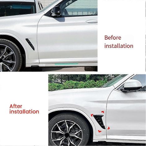 Embellecedor de la salida de aire del guardabarros delantero para BMW X3 G01 X4 G02 2018+ Estilo de coche Ventilación Guardabarros Fibra de carbono (1/5)