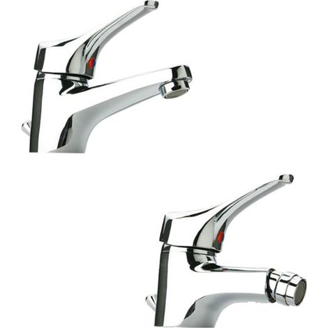 Coppia di Miscelatori - Paini - Bidet + Lavabo - Ottone Cromato (1/5)