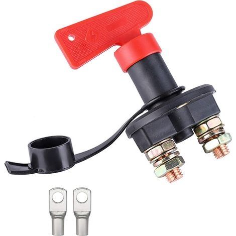 Isolateur de batterie principal 12V avec interrupteur de batterie à clés 300A pour camion de voiture de bateau (1/5)