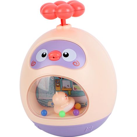Rosa, entenförmiges Badespielzeug für Kinder. (1/5)