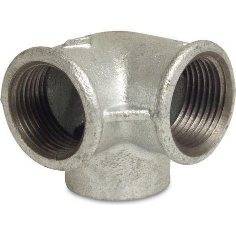 Gewindefitting, Tempergussfitting, Winkelverteiler 1 Zoll IG (1/2)