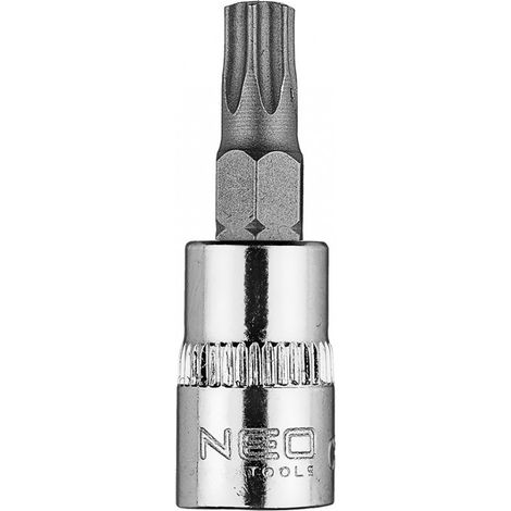 Embout Torx TX30 sur douille 1/4", courte, 37 mm (1/5)