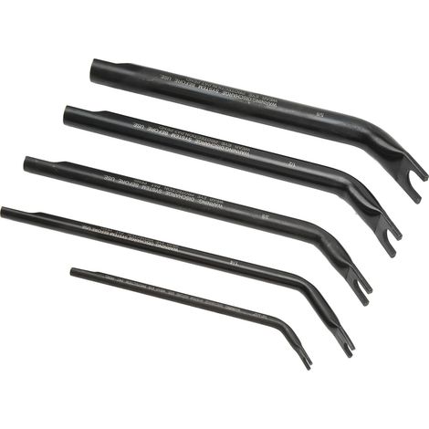 Ensemble de 5 outils de déconnexion de conduites d'air, double extrémité efficace pour freins de poids lourds. (1/5)