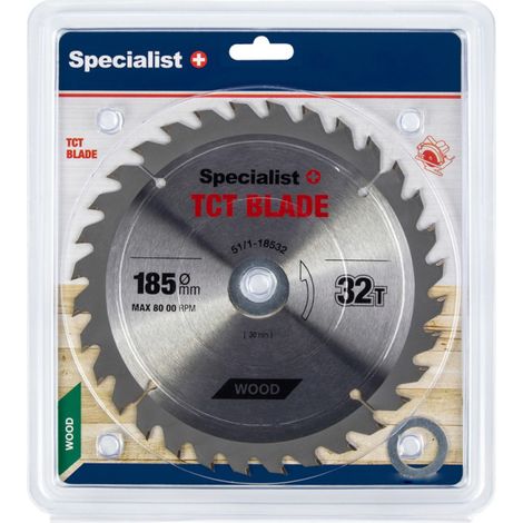 Lame de scie Specialist Wood 185x1 4x30/20/16 mm Z32